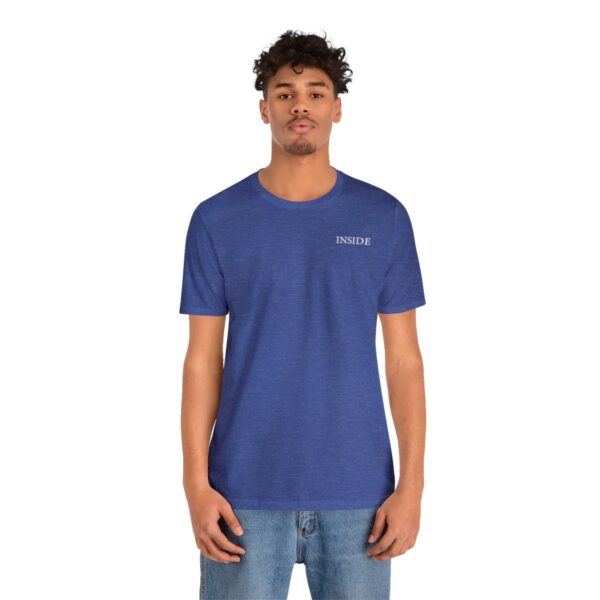 Unisex Heather True Royal Short Sleeve Tee T-shirt - Image 2