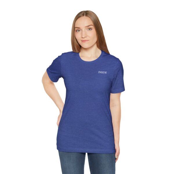 Unisex Heather True Royal Short Sleeve Tee T-shirt - Image 3