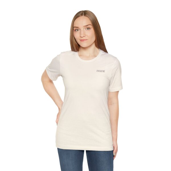 Unisex Natural Short Sleeve Tee T-shirt - Image 3