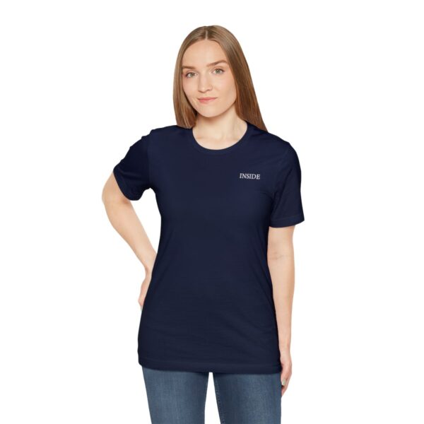 Unisex Navy Short Sleeve Tee T-shirt - Image 3