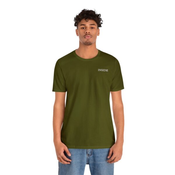 Unisex Olive Short Sleeve Tee T-shirt - Image 2