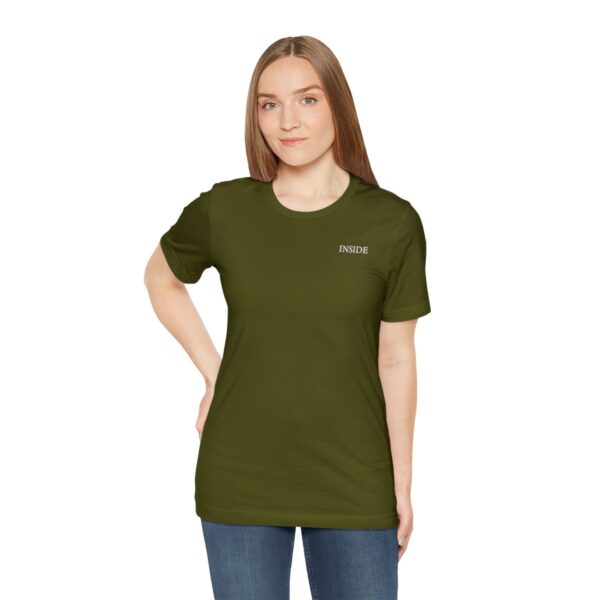 Unisex Olive Short Sleeve Tee T-shirt - Image 3