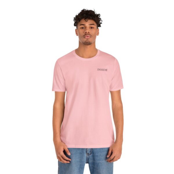 Unisex Pink Short Sleeve Tee T-shirt - Image 2