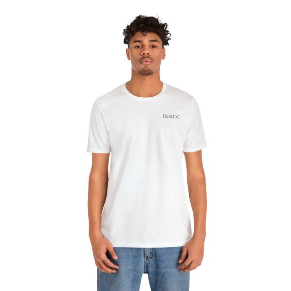 Unisex White Short Sleeve Tee T-shirt - Image 2