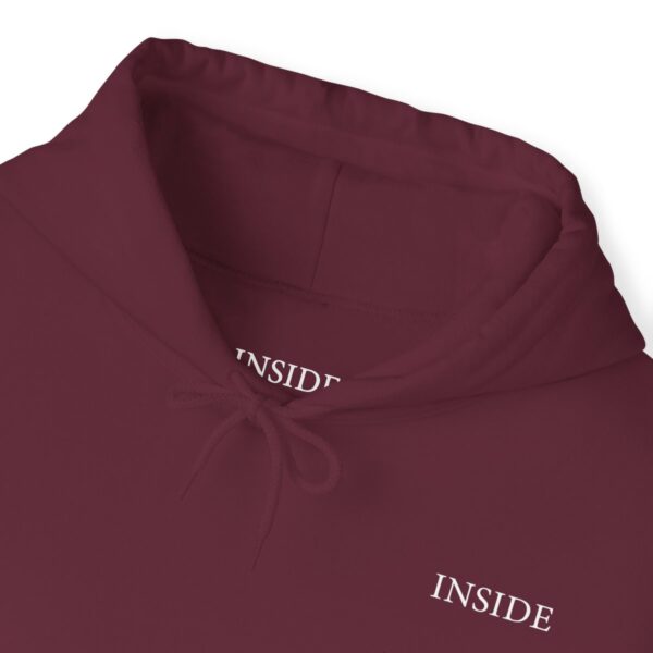 Unisex Maroon Hooded Sweatshirt - Image 3