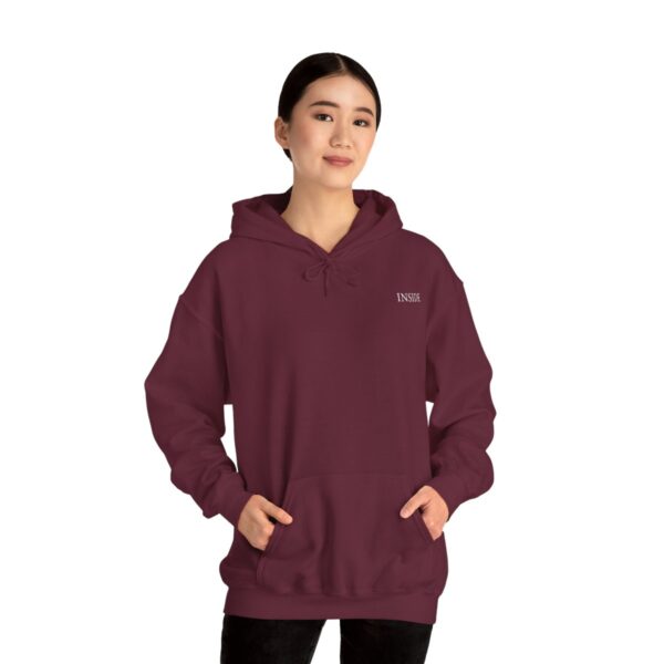 Unisex Maroon Hooded Sweatshirt - Image 4