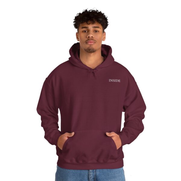 Unisex Maroon Hooded Sweatshirt - Image 5