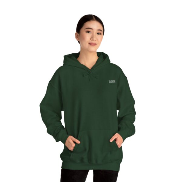 Unisex Forest Green Hooded Sweatshirt - Image 4