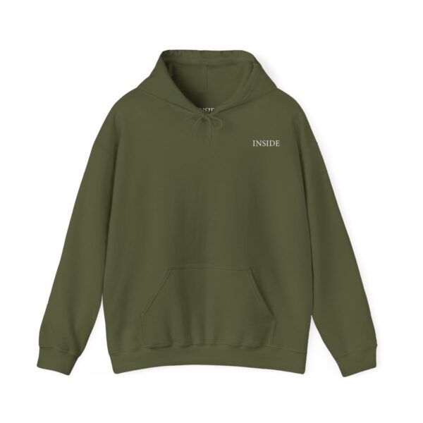 Unisex Military Green Hooded Sweatshirt