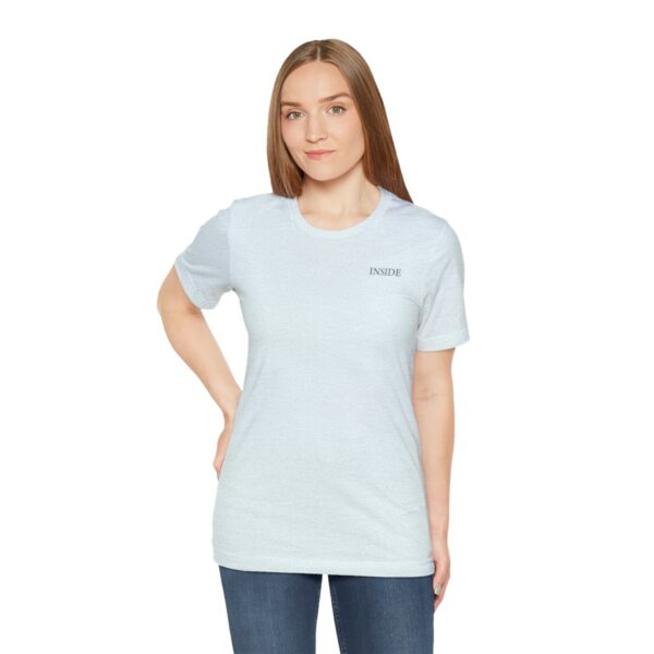 Unisex Heather Ice Blue Short Sleeve Tee T-shirt - Image 3