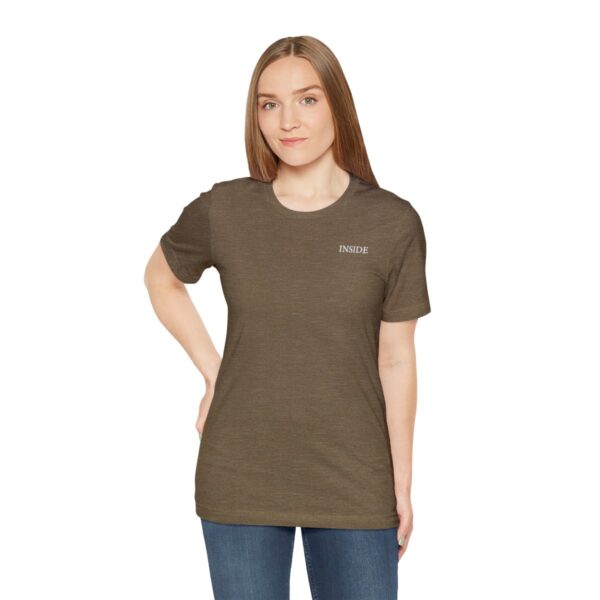 Unisex Heather Olive Short Sleeve Tee T-shirt - Image 3