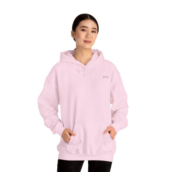 Unisex Light Pink Hooded Sweatshirt - Image 4