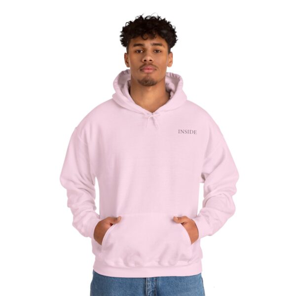 Unisex Light Pink Hooded Sweatshirt - Image 5