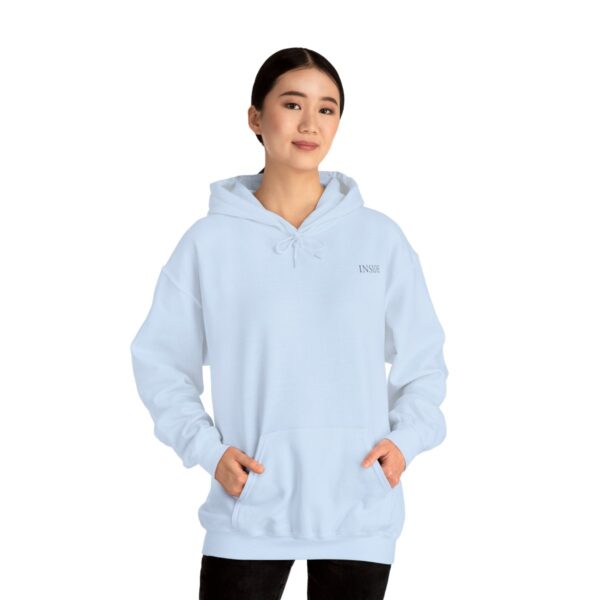 Unisex Light Blue Hooded Sweatshirt - Image 4