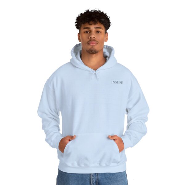 Unisex Light Blue Hooded Sweatshirt - Image 5