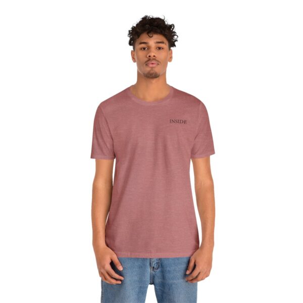 Unisex Heather Mauve Short Sleeve Tee T-shirt - Image 2