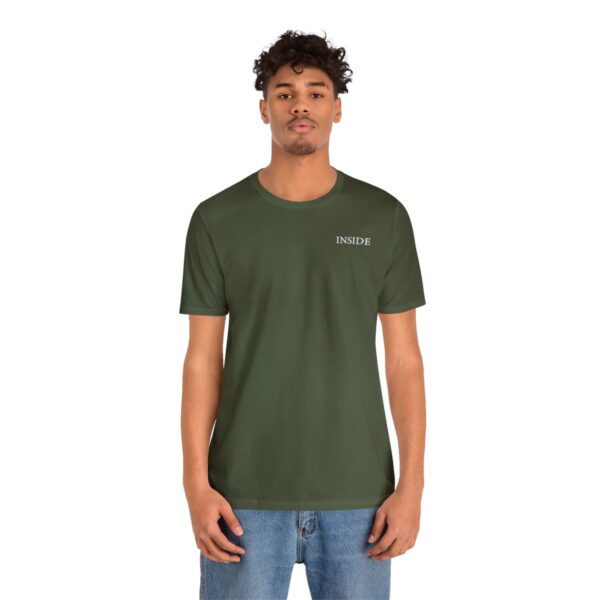 Unisex Military Green Short Sleeve Tee T-shirt - Image 2